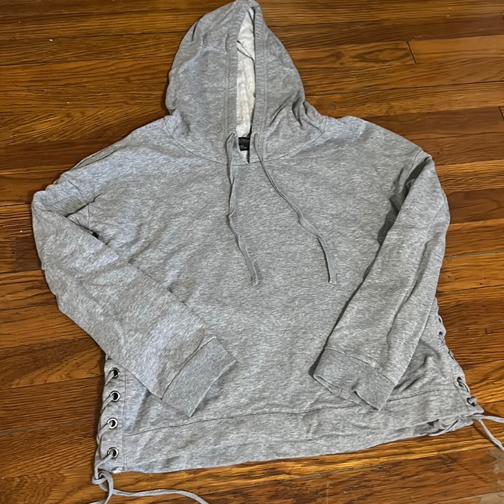 Free Press Hoodie with Lace-Up Sides